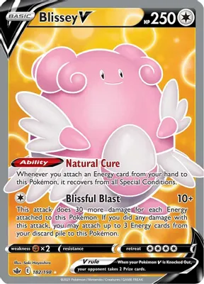 Blissey V (Full Art) from SWSH06: Chilling Reign