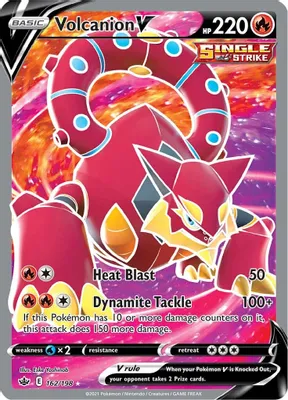 Volcanion V (Full Art) from SWSH06: Chilling Reign