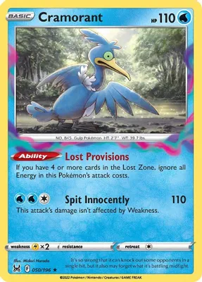 Cramorant from SWSH11: Lost Origin