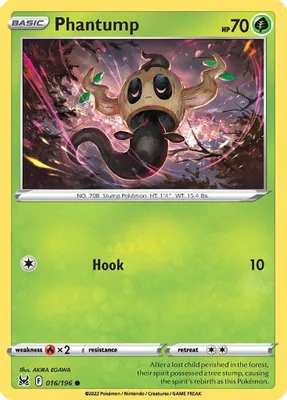 Phantump from SWSH11: Lost Origin