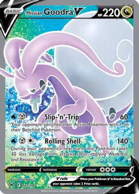 Hisuian Goodra V (Full Art) from SWSH11: Lost Origin