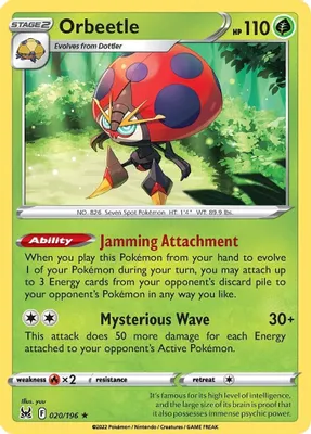 Orbeetle from SWSH11: Lost Origin