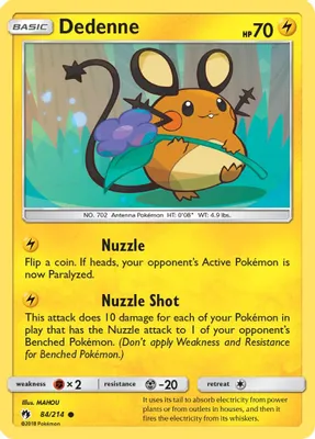 Dedenne (84) from SM - Lost Thunder