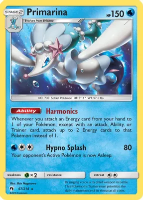 Primarina from SM - Lost Thunder