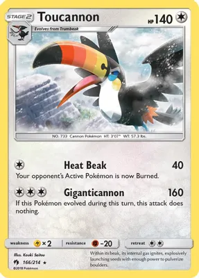 Toucannon from SM - Lost Thunder