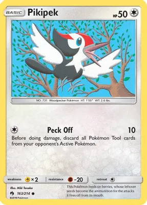 Pikipek (163) from SM - Lost Thunder