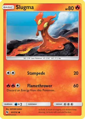 Slugma from SM - Lost Thunder