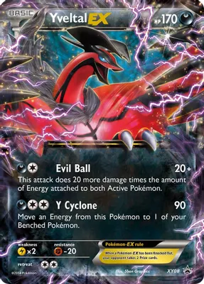 Yveltal EX - XY08 from XY Promos