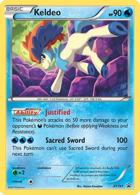 Keldeo - XY191 from XY Promos