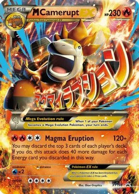 M Camerupt EX - XY198 from XY Promos
