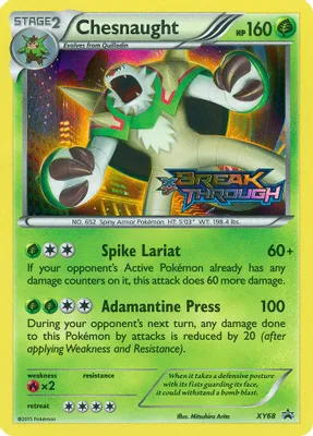 Chesnaught (Prerelease) from XY Promos
