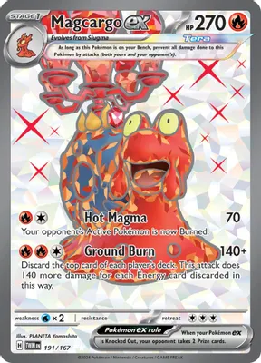 Magcargo ex - 191/167 from SV06: Twilight Masquerade