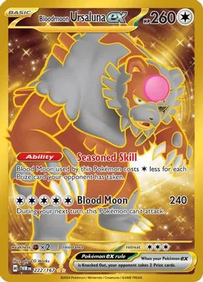 Bloodmoon Ursaluna ex - 222/167 from SV06: Twilight Masquerade