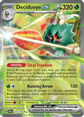 Decidueye ex from SV03: Obsidian Flames