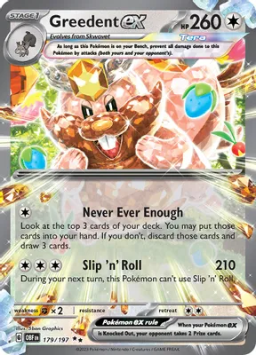 Greedent ex from SV03: Obsidian Flames