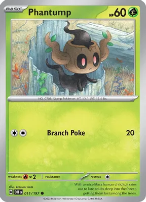 Phantump from SV03: Obsidian Flames