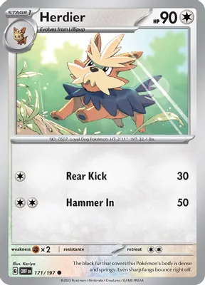 Herdier from SV03: Obsidian Flames