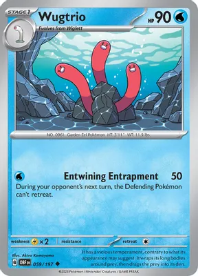 Wugtrio from SV03: Obsidian Flames