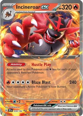 Incineroar ex - 034/162 from SV05: Temporal Forces