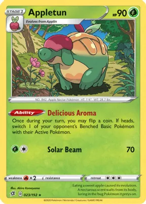 Appletun from SWSH02: Rebel Clash