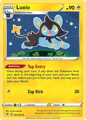 Luxio from SWSH02: Rebel Clash