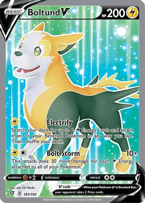 Boltund V (Full Art) from SWSH02: Rebel Clash