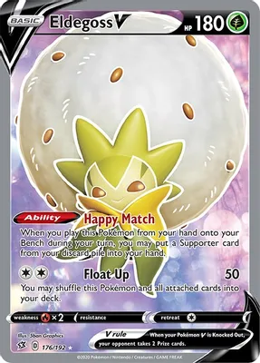 Eldegoss V (Full Art) from SWSH02: Rebel Clash