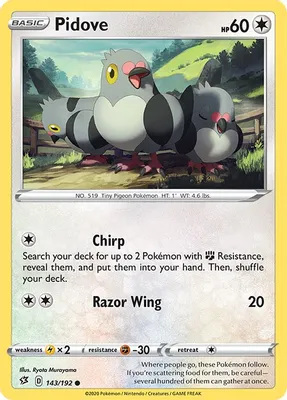 Pidove from SWSH02: Rebel Clash