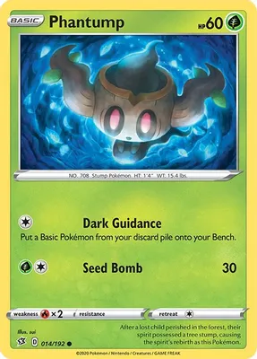 Phantump from SWSH02: Rebel Clash
