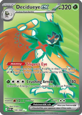 Decidueye ex - 100/088 from ME03: Perfect Order