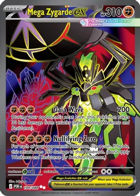 Mega Zygarde ex - 104/088 from ME03: Perfect Order