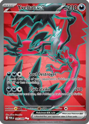 Yveltal ex - 105/088 from ME03: Perfect Order
