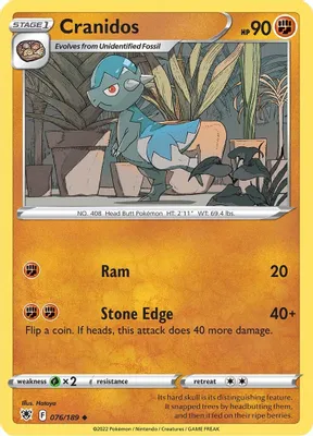 Cranidos from SWSH10: Astral Radiance