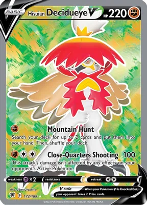 Hisuian Decidueye V (Full Art) from SWSH10: Astral Radiance