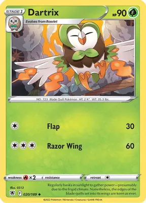 Dartrix from SWSH10: Astral Radiance