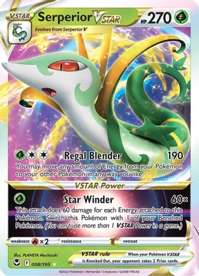 Serperior VSTAR from SWSH12: Silver Tempest