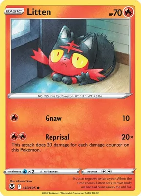 Litten from SWSH12: Silver Tempest