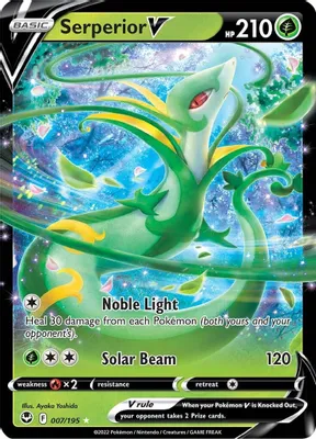 Serperior V from SWSH12: Silver Tempest