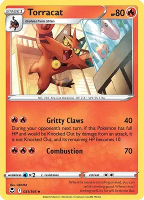 Torracat from SWSH12: Silver Tempest
