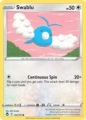 Swablu from SWSH12: Silver Tempest
