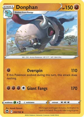 Donphan from SWSH12: Silver Tempest