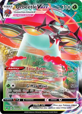 Orbeetle VMAX from SWSH04: Vivid Voltage