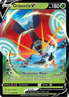 Orbeetle V from SWSH04: Vivid Voltage