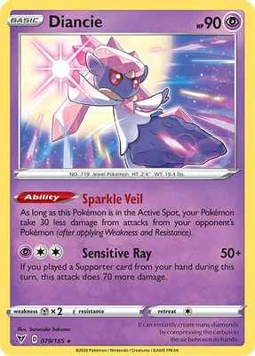 Diancie from SWSH04: Vivid Voltage