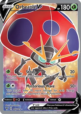 Orbeetle V (Full Art) from SWSH04: Vivid Voltage