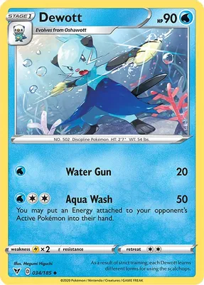 Dewott from SWSH04: Vivid Voltage
