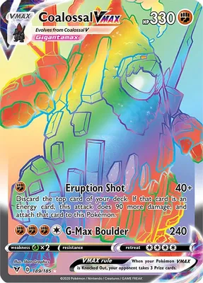 Coalossal VMAX (Secret) from SWSH04: Vivid Voltage