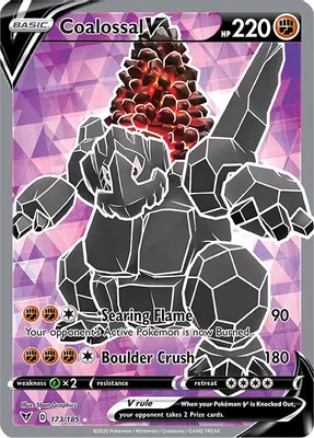 Coalossal V (Full Art) from SWSH04: Vivid Voltage