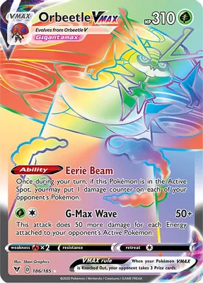 Orbeetle VMAX (Secret) from SWSH04: Vivid Voltage