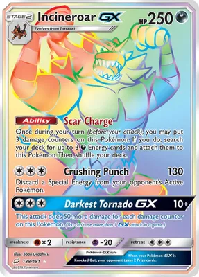 Incineroar GX (Secret) from SM - Team Up
